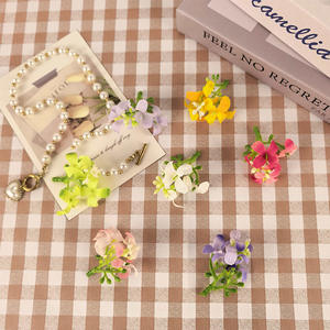 Fleurs artificielles en soie lilas, haute simulation, décorations de mariage, style minimaliste, accessoires de décoration intérieure réutilisables - Product Image 3