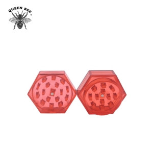 Grinder <span class=keywords><strong>in</strong></span> Plastica Joli a Due Strati per Tabacco, Grinder Esagonale Piatto di Eccellente Qualità per Erbe con Logo Personalizzato - Product Image 6