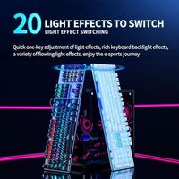 OEM ODM GK400F Gaming Keyboard Mechanical Brown Switch Full Size 104 Keys Wired Keyboard AntiGhosting 20 LED Backlight Modes Erg