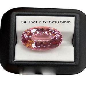 <span class=keywords><strong>Pietra</strong></span> tagliata ovale sfaccettata <span class=keywords><strong>Morganite</strong></span> pesca per gioielli che fanno qualità 3A dalla varietà di <span class=keywords><strong>pietra</strong></span> - Product Image 2