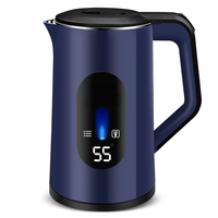 Bouilloire électrique en acier inoxydable 1500W, portable, avec fonction d'arrêt automatique et maintien au chaud, pour la maison, la voiture, l'hôtel et l'extérieur