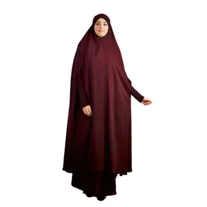 Hot Selling Anti Wrinkle Comfortable Muslim Abaya Prayer Dress Jilbab Islamic Burka Ramadan Gown Kaftan