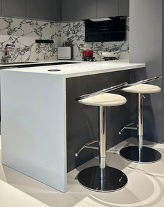 Modern Minimalist Style Stainless Steel Swivel <b>Adjustable</b> Fixed Armrest <b>bar</b> <b>Stools</b> Wholesale Restaurant Low Price High Quality - Product Image 2