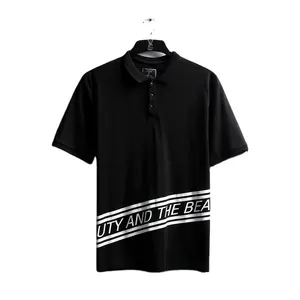 Polo Shirt Kancing 100% Poliester Terbaru Desain untuk Pria Kosong Poliester/Katun Grosir Ditawarkan Logo Desain Kustom Kasual