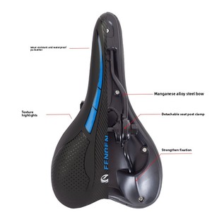 <span class=keywords><strong>Selle</strong></span> de vélo universelle <span class=keywords><strong>pour</strong></span> <span class=keywords><strong>VTT</strong></span> et vélo de route, haute élasticité, douce, épaisse, résistante à l'usure, imperméable - Product Image 2
