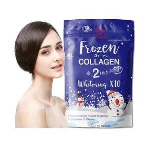 Factory Frozen collagen 2 in 1 detox skin whitening capsules whitening supplements