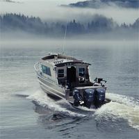 Bateau de pêche en eau salée haute performance Kinocean, bateau de pêche en cabine de 27 pieds
