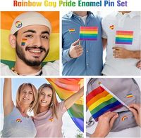 Arc-en-ciel fierté épinglettes en vrac LGBT Gay ensemble émail arc-en-ciel drapeau coeur fierté broche fierté lesbienne cadeau