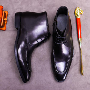 Botas Chelsea de Tobillo para Hombre con Forro de PU, Estilo Retro Británico, Cierre sin Cordones, Exclusivas para Otoño - Product Image 5