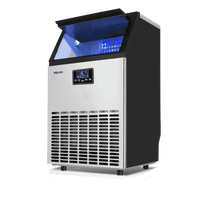 Prix d'usine OEM Machine à glaçons carrée en acier inoxydable électrique 40-50 kg/jour Entièrement automatique pour les cafés et les hôtels