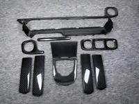 Kit de garnitures intérieures complètes en fibre de carbone pour Mercedes Benz Classe G W465, pièces de remplacement pour tableau de bord, panneaux de porte et console centrale