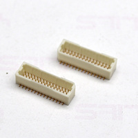 Échantillon gratuit espacement 1.00mm hauteur 4.35mm positions 02P-25P plaquette double rangée droite SMT(SHD) -A connecteur pour carte PCB