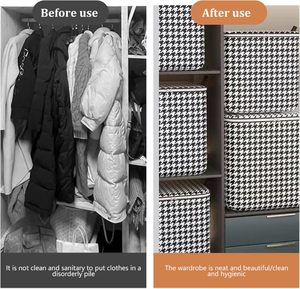 <b>Large</b> Pant Organize Bag Durable Handles Thick Fabric <b>Storage</b> Bag Bedroom Quilt Clothes Box for Blanket - Product Image 2
