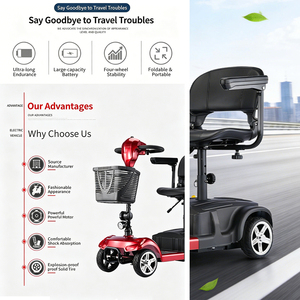 Scooter <span class=keywords><strong>El</strong></span>éctrico de 4 Ruedas, 24V 250W, Plegable, para Personas Mayores y con Discapacidad, Novedad 2026 en China, Económico - Product Image 3