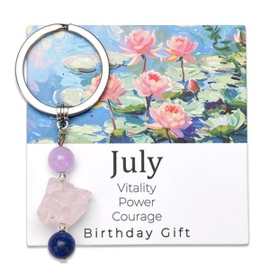 2026 Creative Fashion Inspirational 12 Zodiac Card Irregular Natural Crystal Raw Stone Key Chains