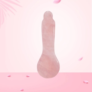 Quartz Rose Naturel Forme de Coeur Gua Sha Masseur Facial Bâton d'Acupression Visage Acupuncture Rose Grattage Massage Thérapie - Product Image 3
