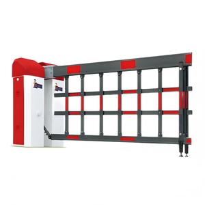 Barrière coulissante automatique en aluminium blanc d'usine avec télécommande pour applications de stationnement, villas et hôtels - Durable et écologique - Product Image 2