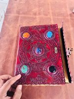 Meilleure qualité Vintage Journal relié imprimé en cuir pur A4/A5/A6 100 Pages intérieures cahier de papier vierge de qualité
