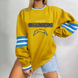 Maglione con scollo a-tutte le squadre di Football americano 2024 americano ampio cappotto alla moda felpe KC Dallas felpe con cappuccio blu rosso giallo - Product Image 5