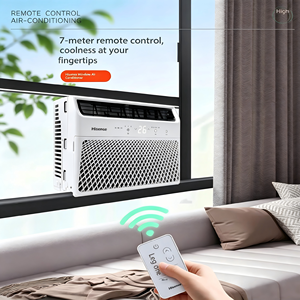 เครื่องปรับอากาศแบบติดหน้าต่าง <span class=keywords><strong>6000BTU</strong></span>, 8000BTU, 10000BTU และ 12000BTU แบบพกพา ประหยัดพลังงาน เงียบพิเศษ พร้อมรีโมทคอนโทรล - Product Image 3