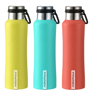 Sản xuất Flask thể thao chai nước tùy chỉnh du lịch đôi tường chân không thép không gỉ phòng tập thể dục xử lý chân không Bình chai - Product Image 1