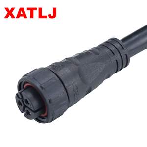 2 3 4 5 9-Pin IP68 Водонепроницаемый Кабельный разъем позолоченный прямой штекер мужской женский латунный 25A литой интегрированный Тип - Product Image 4