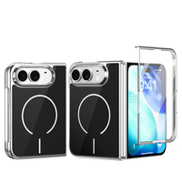 Étui de téléphone pliable magnétique avec film de protection intégré pour écran avant pour iPhone DUO, coque de protection en verre pour Samsung Fold 8