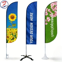 Drapeaux de plage imprimés sur mesure, bannières publicitaires en forme de plume pour la promotion en extérieur, les événements, les salons professionnels, fabrication OEM