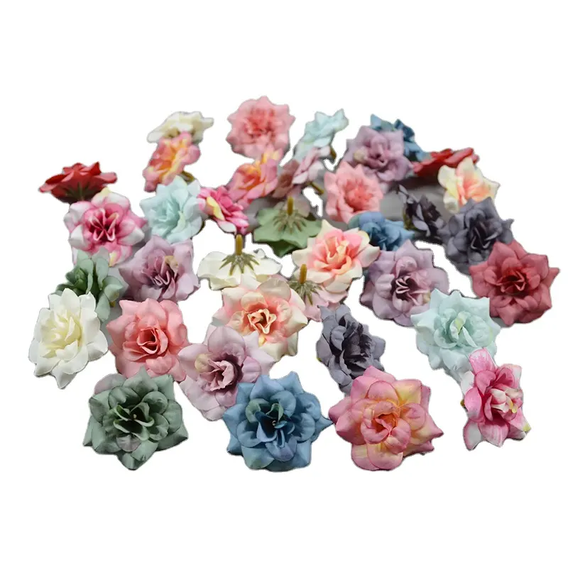 Wholesale Artificial Flower Retro Silk Rose Flux Flower For Home Office Hotel Wedding Christmas Tables Decorations