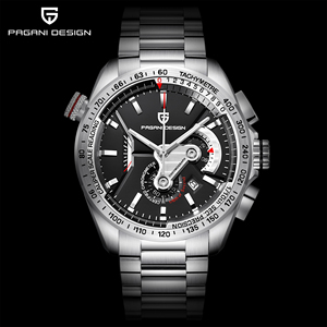 Montre chronographe automatique pour homme, très vendue, bracelet en acier inoxydable 316L, tachymètre, montre sport, logo personnalisé O - Product Image 2
