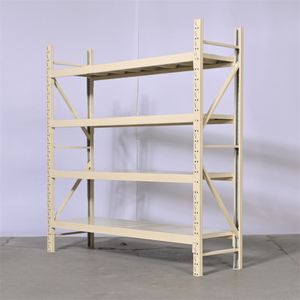 Étagère de présentation métallique à 5 niveaux économique avec paniers suspendus - Protection anti-corrosion, grande capacité de charge, pour stockage en entrepôt - Product Image 2