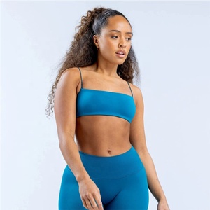 Sujetador Deportivo Corto de Nueva Tendencia para Mujer, de Nailon y Spandex, Alta Elasticidad, Ligero, con Tiras Finas, sin Costuras y Espalda Estilo Beauty Back para Fitness y Yoga - Product Image 4