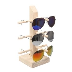 ชั้นวางแว่นตาไม้เนื้อแข็ง 5 ชั้น สำหรับวางบนโต๊ะ ที่เก็บแว่นกันแดด ทนทาน - Product Image 5