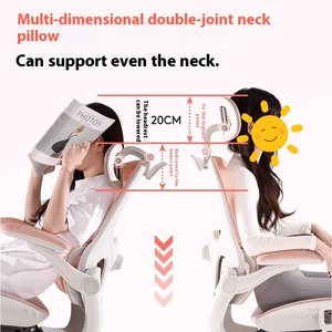 Adjustable Headrest High Back Girl Computer Seat Home <strong>Pink</strong> Office <strong>Chair</strong> Ergonomic Mesh - Product Image 3