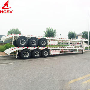 Semirremolque <span class=keywords><strong>de</strong></span> Cama Baja <span class=keywords><strong>de</strong></span> 3 Ejes, 50 Toneladas, Directo <span class=keywords><strong>de</strong></span> Fábrica, <span class=keywords><strong>Segunda</strong></span> <span class=keywords><strong>Mano</strong></span> en Venta - Product Image 4