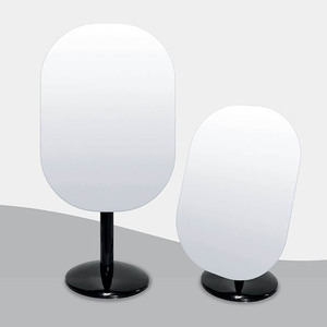 Stylish Round Standing Table <b>Mirror</b> For Home Decor And Versatile Makeup <b>Vanity</b> Application - Product Image 5