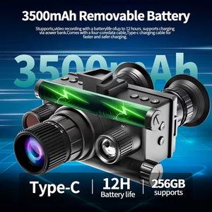 แว่นตาส่องกลางคืนทางยุทธวิธี Z9157 กล้องส่องทางไกลแบบสวมศีรษะพร้อมไฟอินฟราเรดปรับได้สำหรับการตั้งแคมป์และการลาดตระเวนรักษาความปลอดภัย - Product Image 3