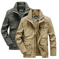 Veste longue d'hiver décontractée pour hommes coupe ajustée manteau chaud épais avec fermeture à glissière coton solide rembourré pour Parkers