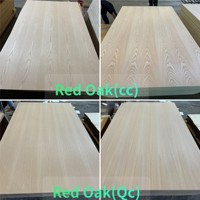 Marchepied d'escalier en chêne rouge de 11 mm, planche de bois dur non finie, marchepied d'escalier en bois sur mesure, vente en gros d'usine OEM