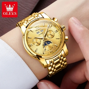 For 6633 Luxury Men's Automatic Perpetual <b>Calendar</b> Stainless Steel Waterproof Mechanical Watch 20mm Hangzhou Business Sport - Product Image 6