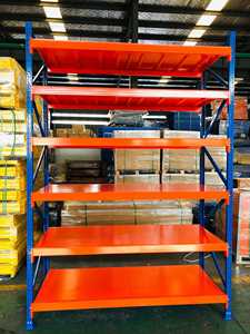 מדף אחסון מתכת מתקפל ועמיד ללא ברגים, בעל 4 שכבות, לעומס כבד, 100-500 ק\\\"ג, 2000*600*2000 מ\\\"מ - Product Image 2