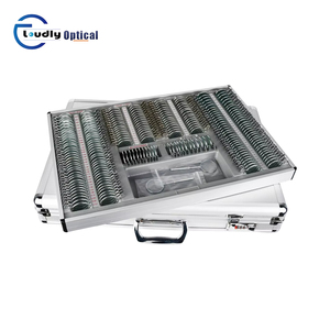 Juego de instrumentos de Optometría de alta calidad, estuche para lentes de prueba de 232 piezas con borde de Metal de Color, piezas - Product Image 2