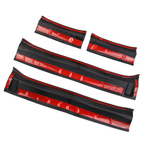 4 protections d'entrée <span class=keywords><strong>de</strong></span> <span class=keywords><strong>porte</strong></span> <span class=keywords><strong>en</strong></span> <span class=keywords><strong>caoutchouc</strong></span> pour 2018-2021 pour Jeep Wrangler JL JT Anti-Collision seuil <span class=keywords><strong>de</strong></span> <span class=keywords><strong>porte</strong></span> <span class=keywords><strong>de</strong></span> voiture avec accessoires extérieurs - Product Image 5