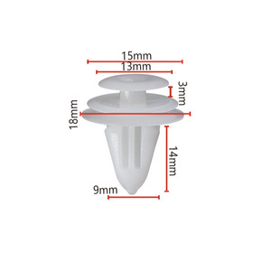 Auto Interior Panel Clips Plastic 2 Layer <b>Door</b> <b>Trim</b> Fasteners for Toyota Universal Replacement Repair - Product Image 2