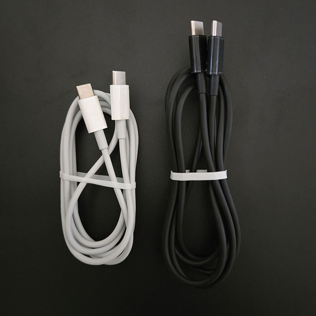 1.2m White Black Custom Type C PD 60w Super Fast Charging Cell Phone Cabo USB C to USB C Cables