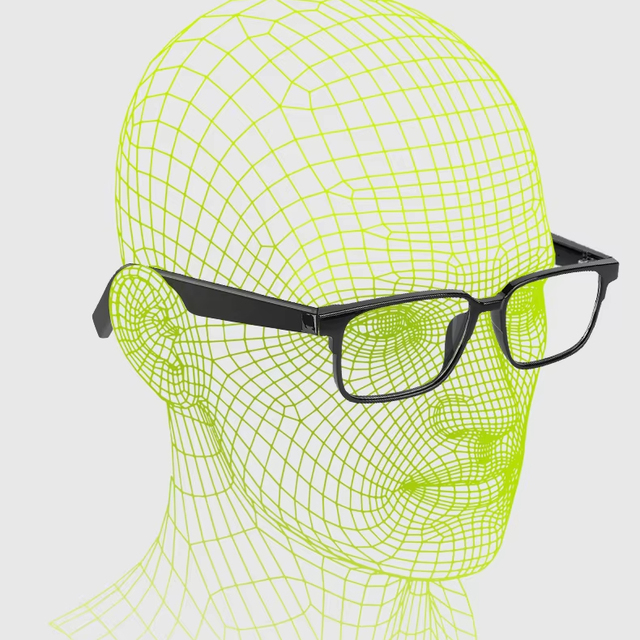 AI Smart Glasses-Clear Anti Blue Light BT Glasses Meta Smart Glasses Hands-Free Calls& Audio for Indoor/Outdoor KX32