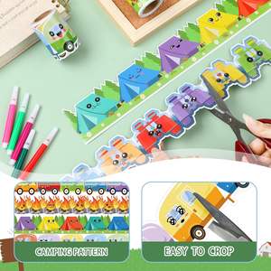 Decoraciones para Tableros de Anuncios, Borde de Crayones Arcoíris para Aula Escolar, Pizarra, Tablero de Anuncios, Decoración de Pared - Product Image 6