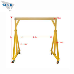 Mini grue à portique mobile électrique 2 3 5 tonnes portail d'atelier grue à portique - Product Image 5