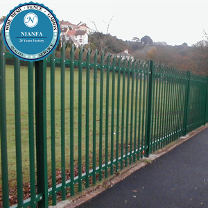 Clôture en acier forgé de haute sécurité avec barre d'angle et <span class=keywords><strong>balcon</strong></span>, hauteur de 1,8 m/6 pieds, clôture de sécurité extérieure - Product Image 3