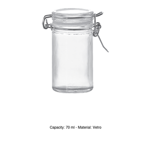 Mini pot en verre hermétique 7 cl avec couvercle - Product Image 3